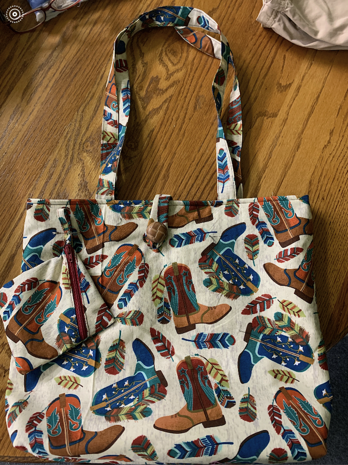 Custom Purse with Boots Design