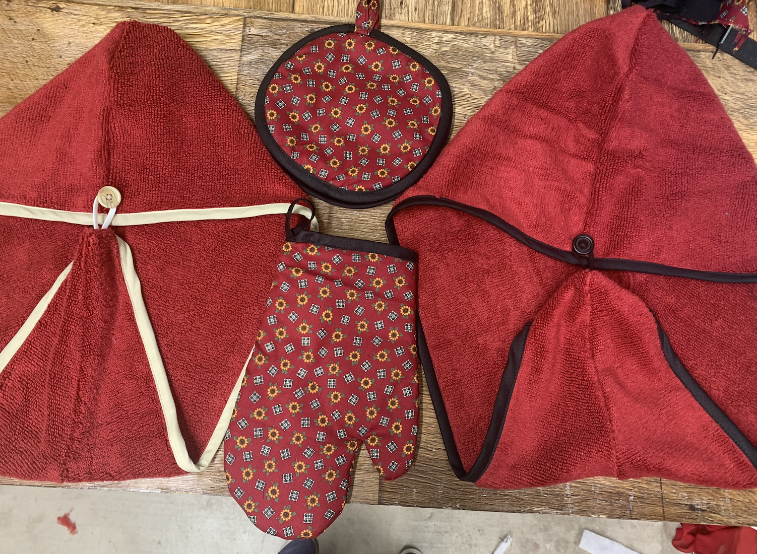 Handmade bags prepared by Rachel