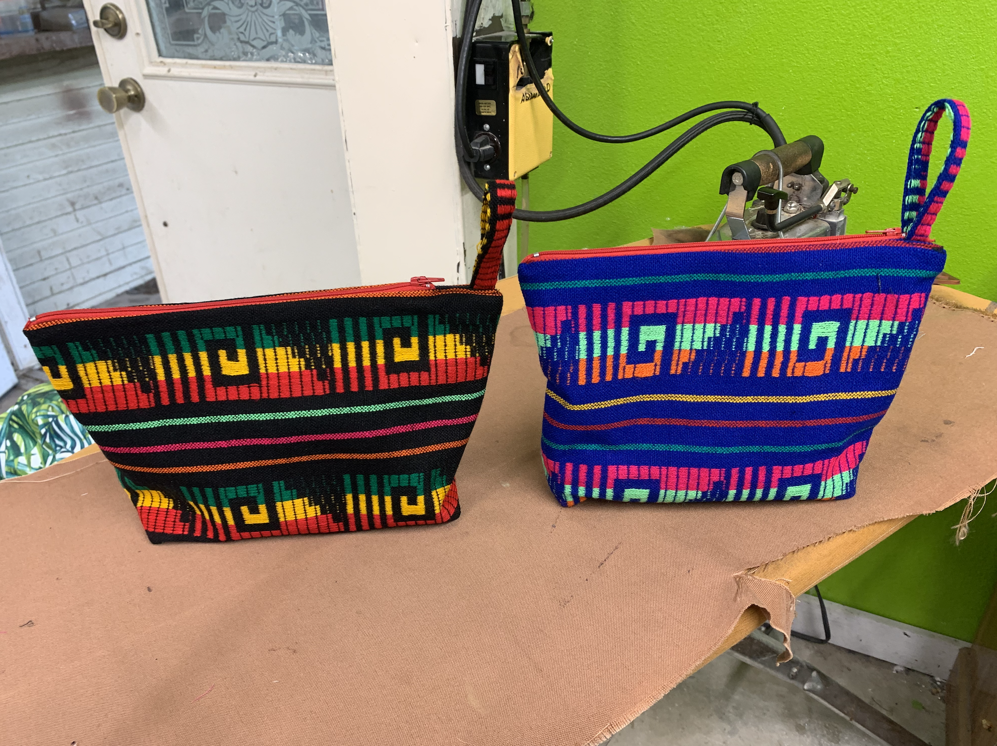 Handmade bags prepared by Rachel