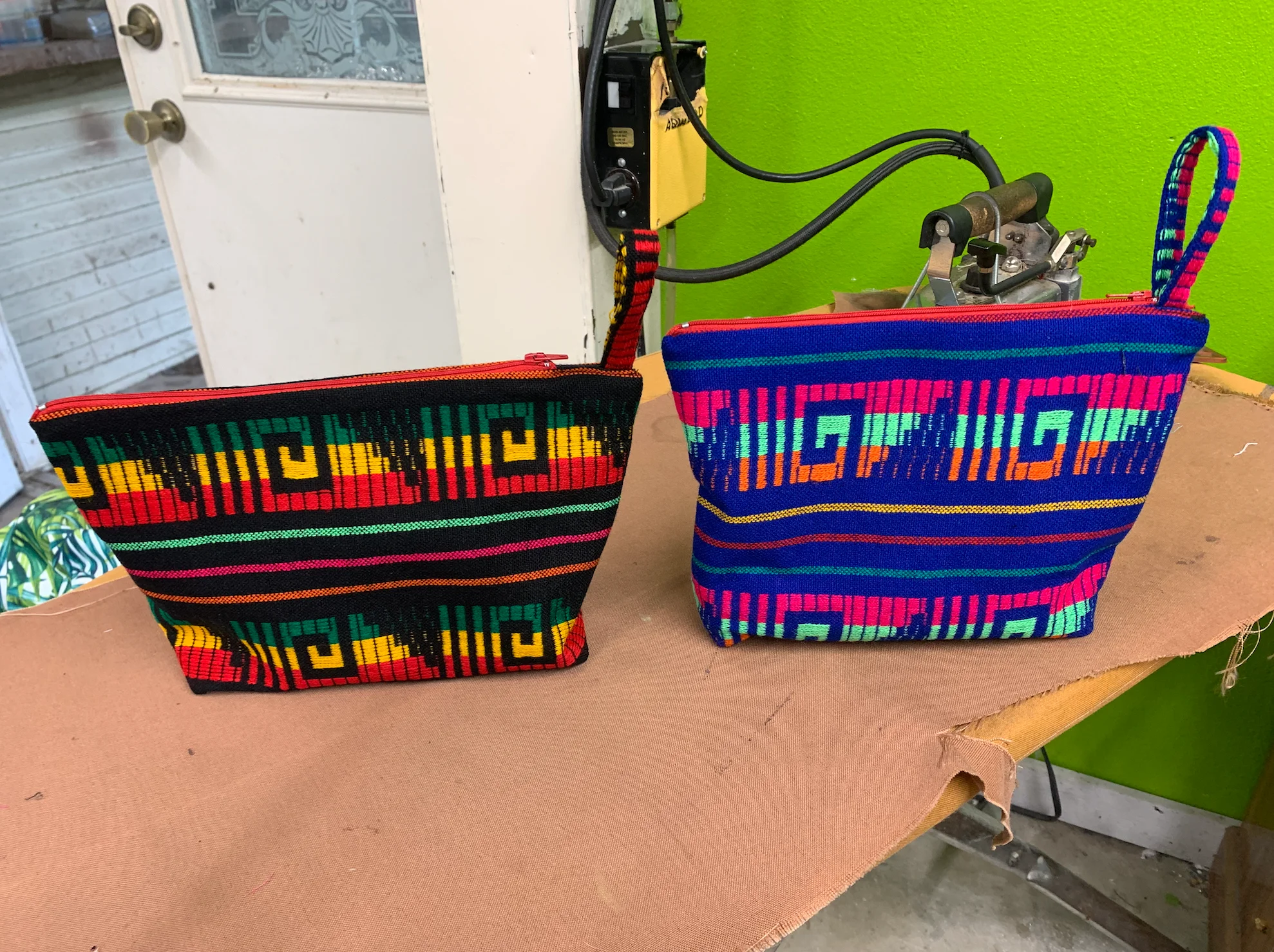 Handmade bags prepared by Rachel